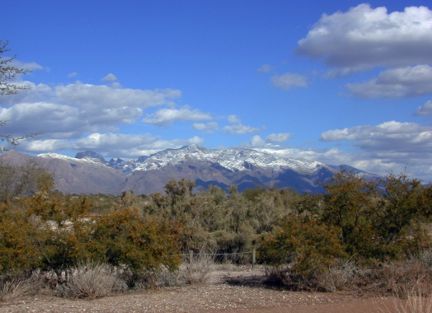 Catalina Mountains in Winter